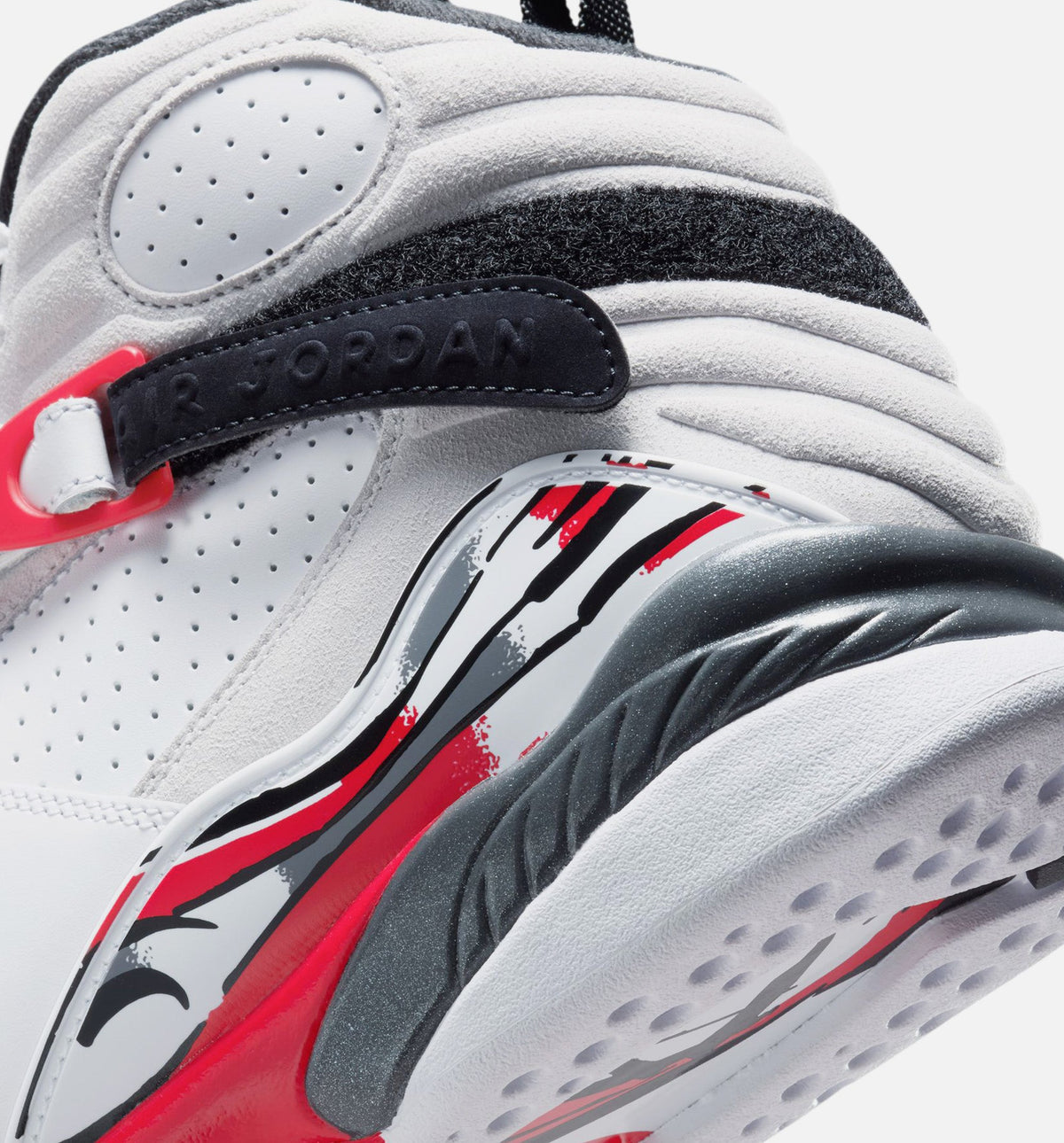 Air Jordan 8 Retro White and True Red Men’s Lifestyle Shoe – White/Black/True Red