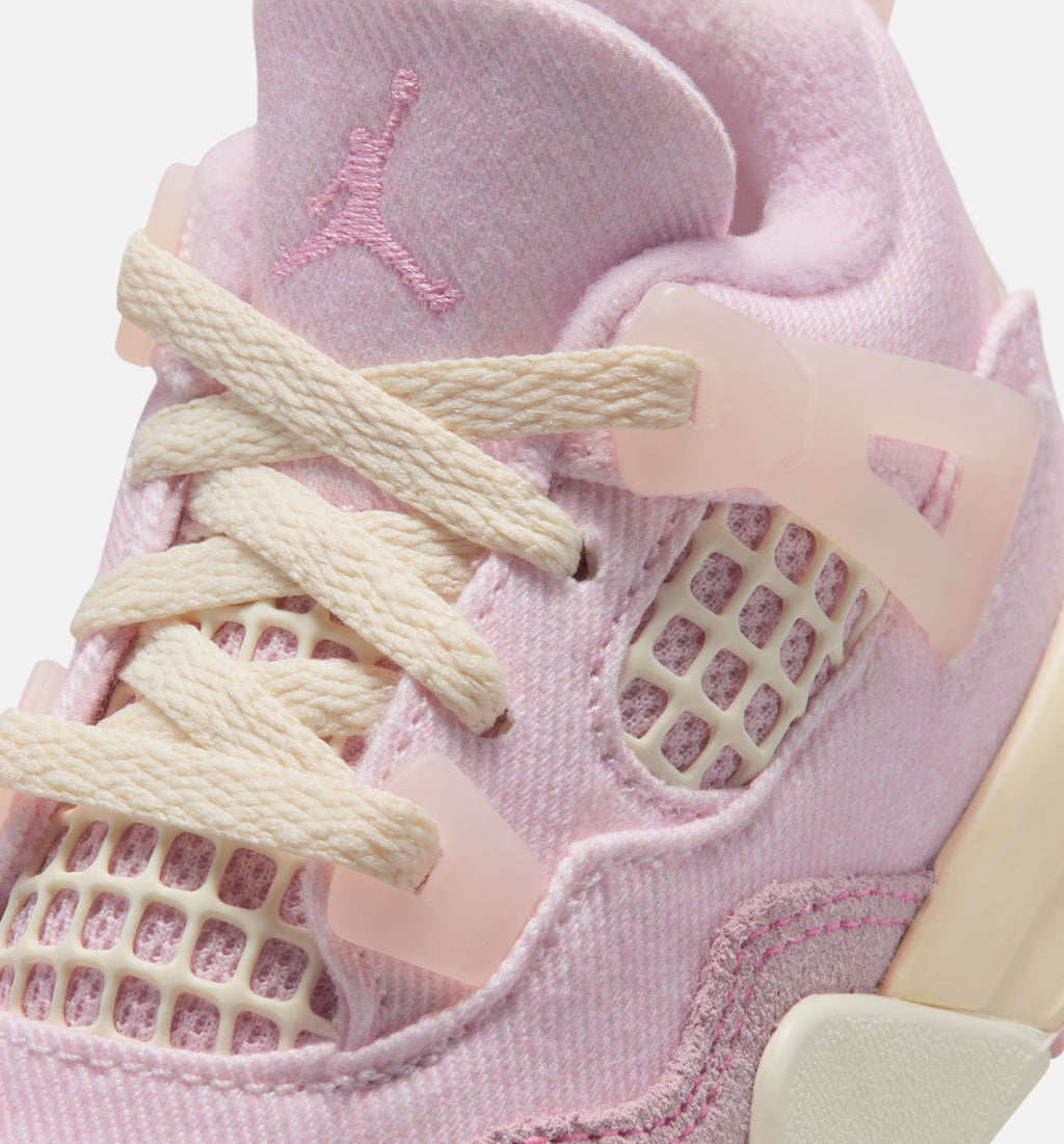 Air Jordan 4 Retro Pink Pearl and Iced Carmine Infant/Toddler Lifestyle Shoe – Iced Carmine/Coconut Milk/Anthracite/Muslin/Pinksicle