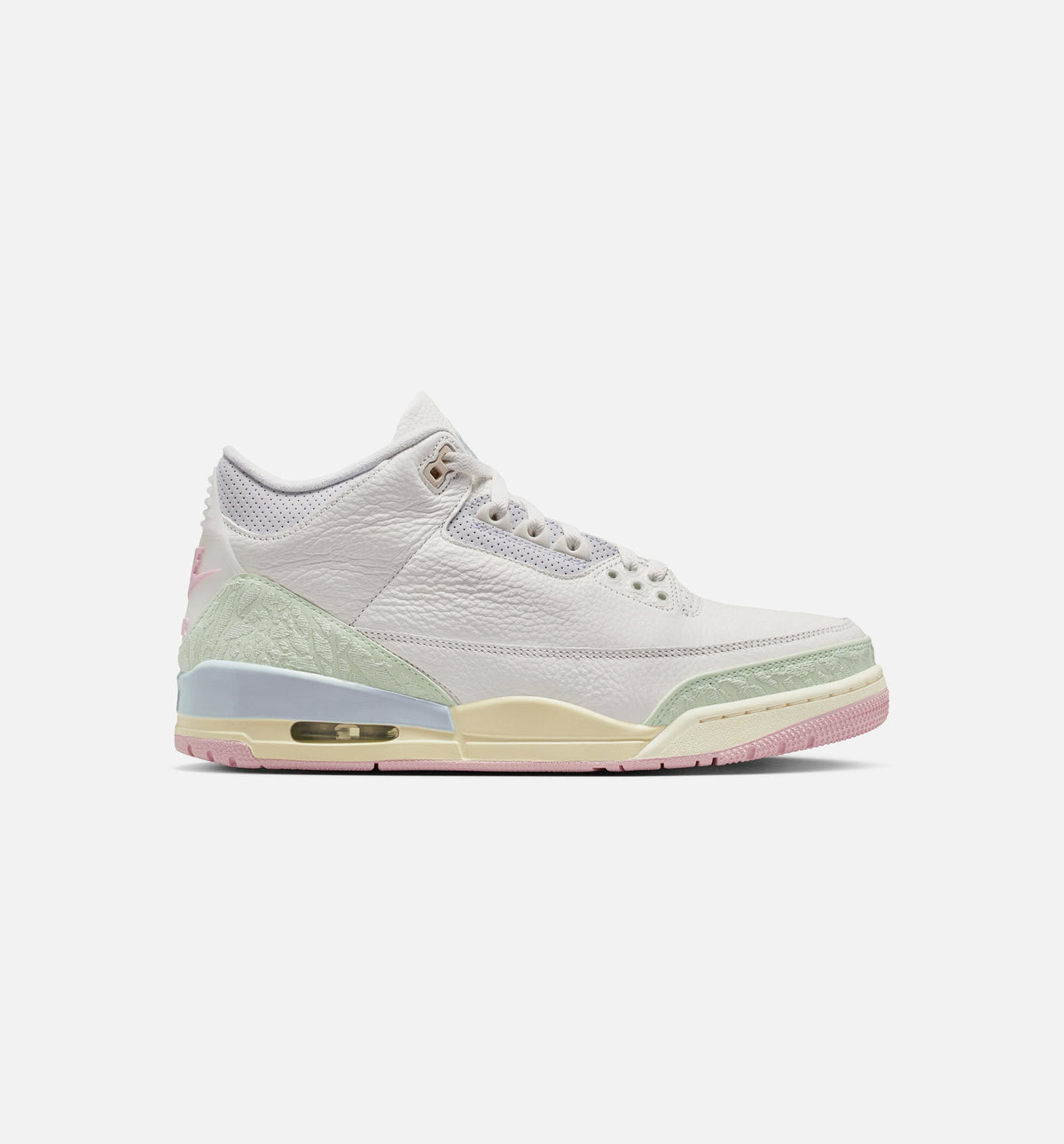 Air Jordan 3 Retro Sail and Jade Aura Men’s Lifestyle Shoe – Sail/Jade Aura/Aura/Iced Carmine