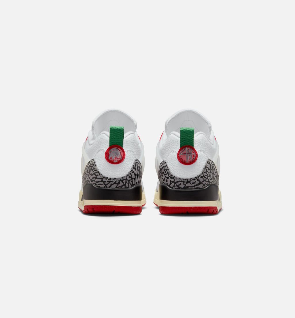 Spizike Low Men’s Lifestyle Shoe – White/Black/Sail/Varsity Red