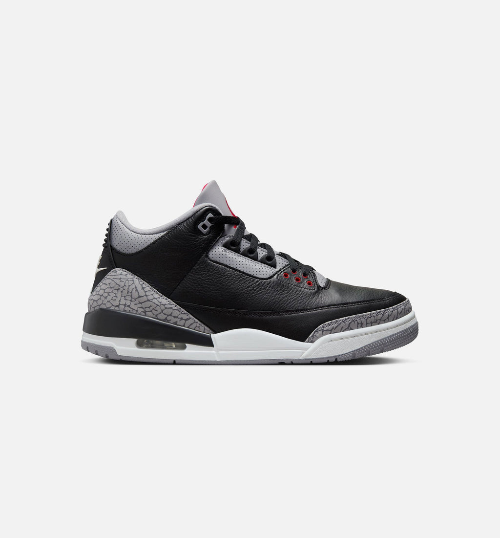 Air Jordan 3 Retro Black Cement Men’s Lifestyle Shoe – Black/Fire Red/Cement Grey/Summit White