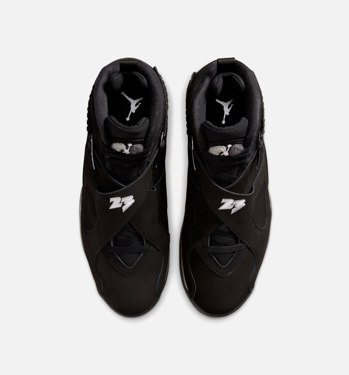 Air Jordan 8 Retro Chrome Black and Light Graphite Men’s Lifestyle Shoe – Black/White/Light Graphite