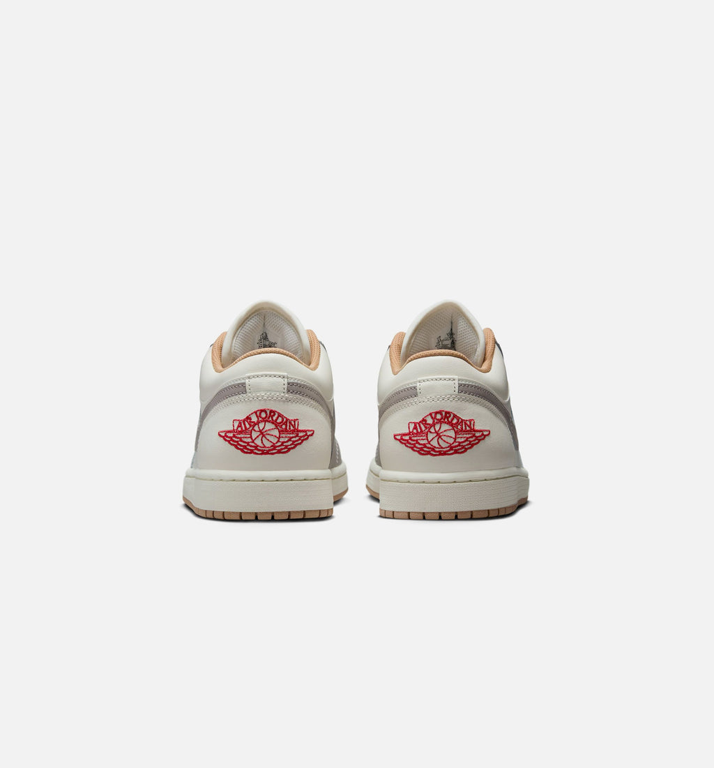 Air Jordan 1 Low Men’s Lifestyle Shoe – Sail/Fire Red/College Grey/Hemp