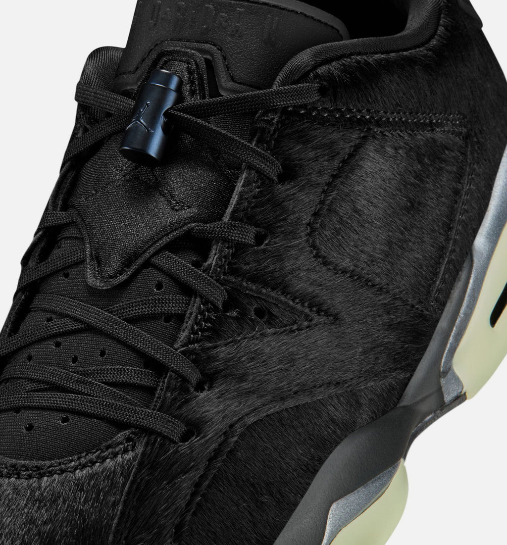 Air Jordan 6 Retro Low Blackout Women’s Lifestyle Shoe – Black/Black