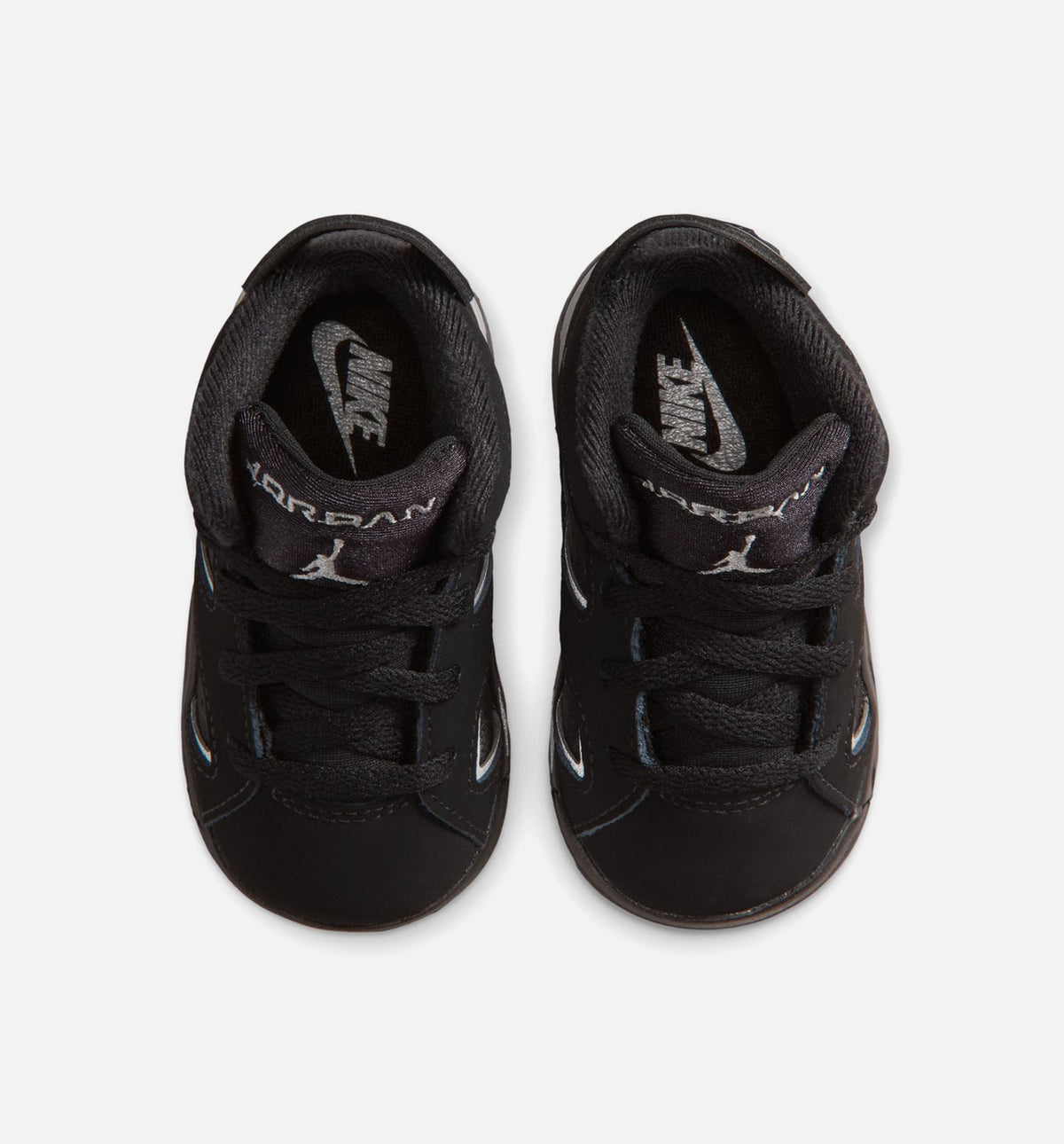 Air Jordan 6 Cap & Gown Infant/Toddler Lifestyle Shoe – Black/Reflective Silver/Black
