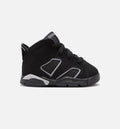Air Jordan 6 Cap & Gown Infant/Toddler Lifestyle Shoe – Black/Reflective Silver/Black