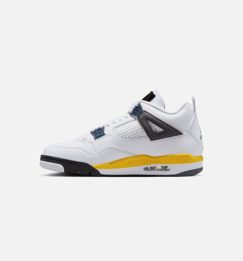 Air Jordan 4 Retro Rare Air Tour Yellow Men’s Lifestyle Shoe – White/Dark Blue Grey/Black/Tour Yellow