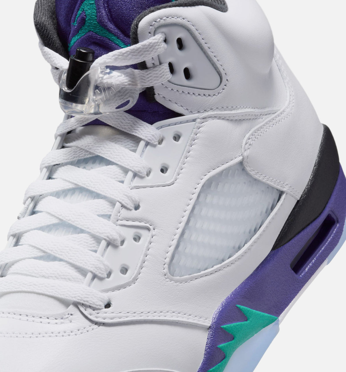 Air Jordan 5 Retro Grape Men’s Lifestyle Shoe – White/New Emerald/Grape Ice/Black