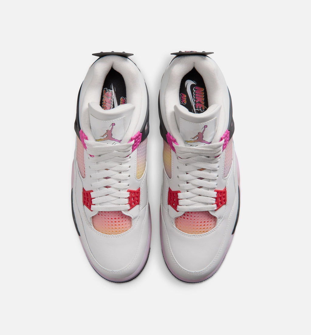 Air Jordan 4 Retro Comic Men’s Lifestyle Shoe – Off White/Fire Pink/Anthracite