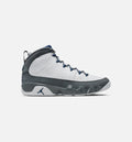 Air Jordan 9 Retro Flint Grey and French Blue Men’s Lifestyle Shoe – White/French Blue/Flint Grey