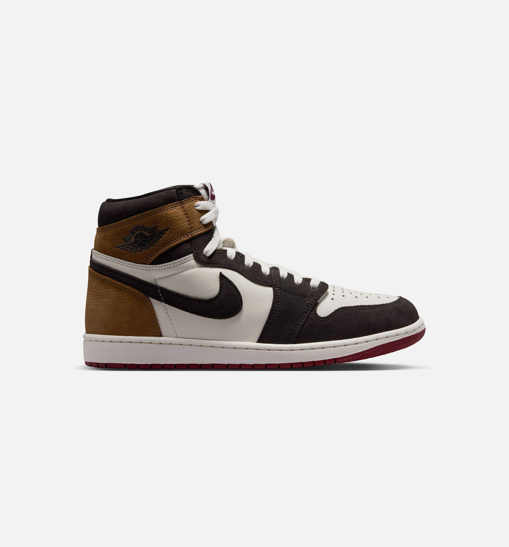 Air Jordan 1 Retro High OG Love Letter Men’s Lifestyle Shoe – Shadow Brown/Team Red/Light British Tan