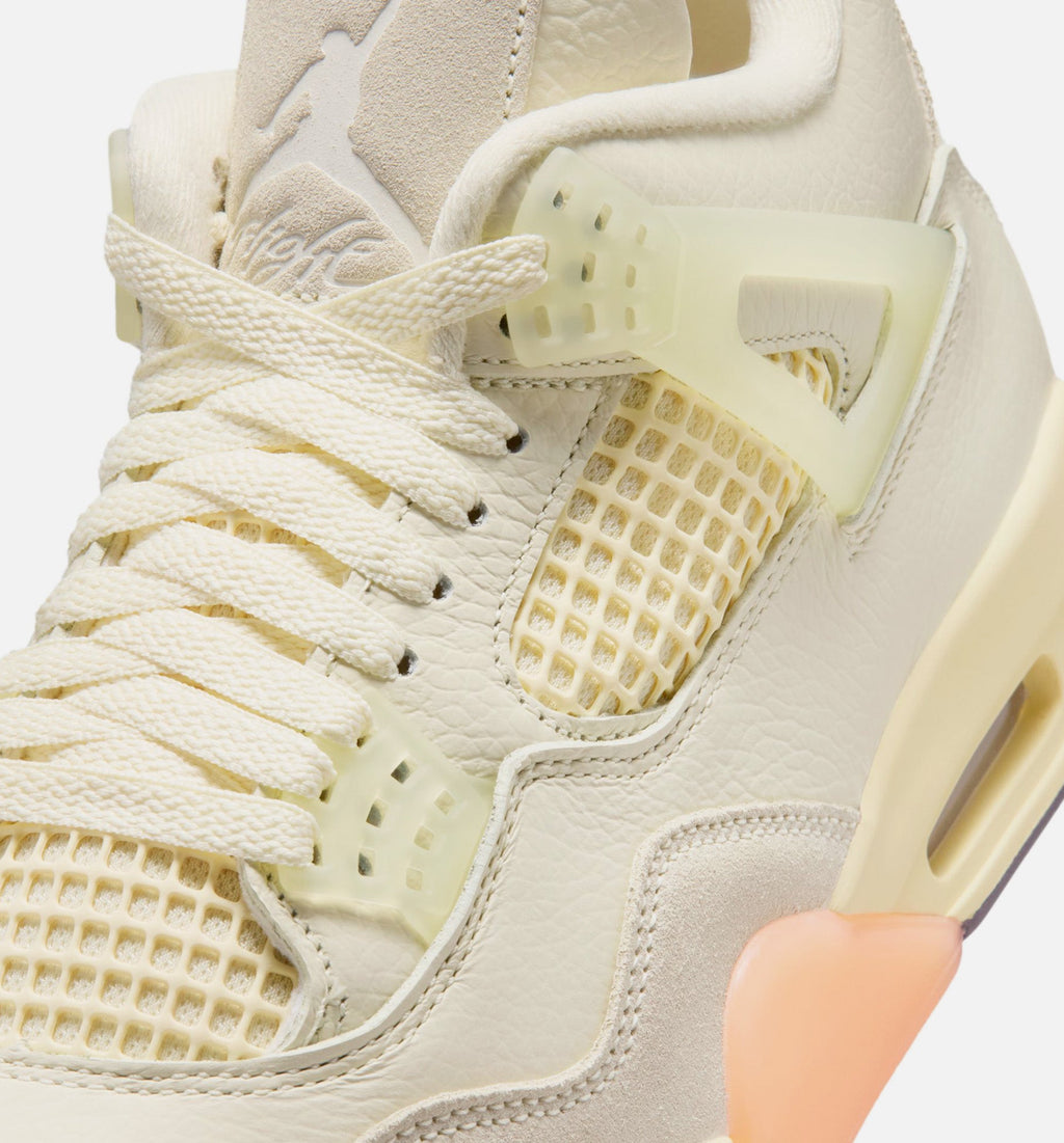 Air Jordan 4 Retro Birds of Paradise Women’s Lifestyle Shoe – Coconut Milk/Metallic Gold/Muslin/Bright Mango/Sundial/Black