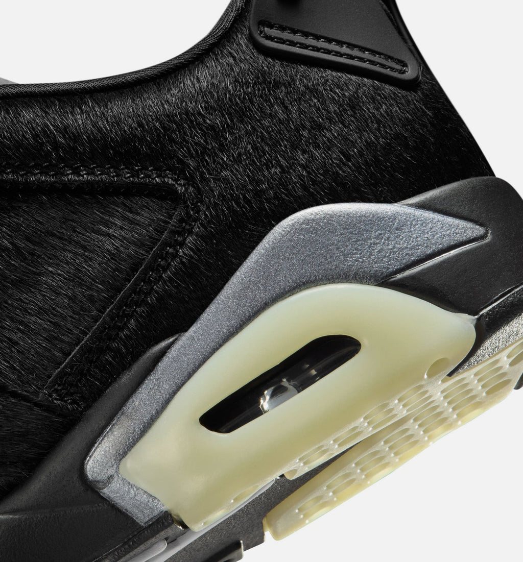 Air Jordan 6 Retro Low Blackout Women’s Lifestyle Shoe – Black/Black