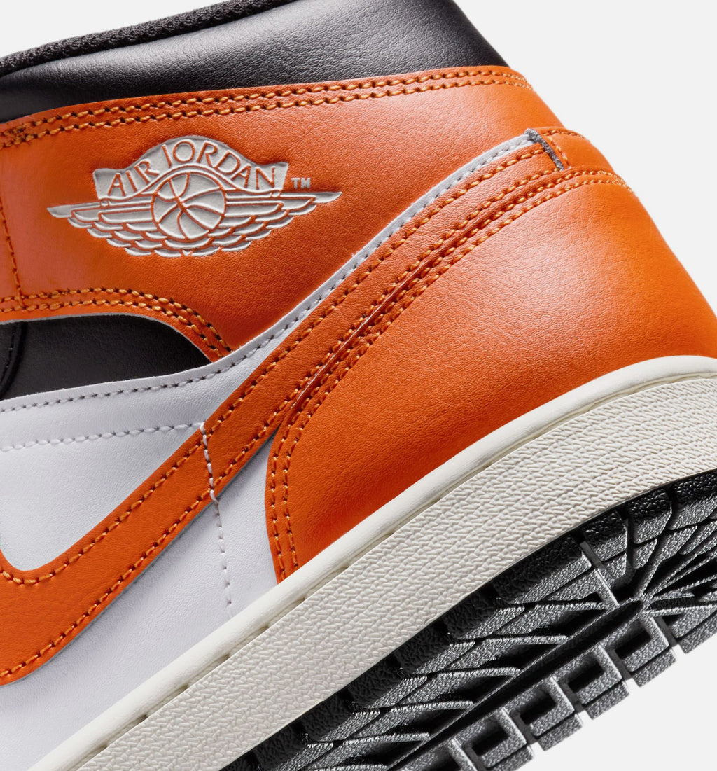 Air Jordan 1 Mid Men’s Lifestyle Shoe – Starfish/White/Sail/Black