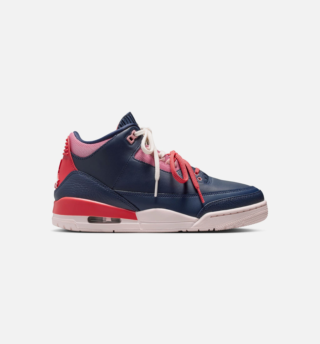 Air Jordan 3 Retro Sport Renaissance Women’s Lifestyle Shoe – Obsidian/Chalk/Track Red