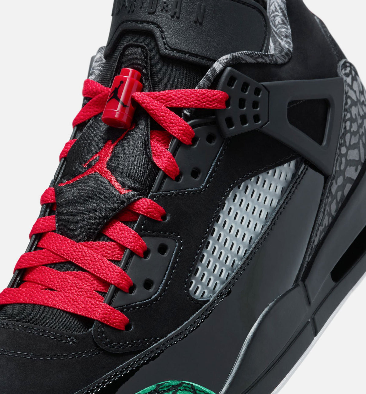 Spizike Low Men’s Lifestyle Shoe – Black/Classic Green/White/Varsity Red