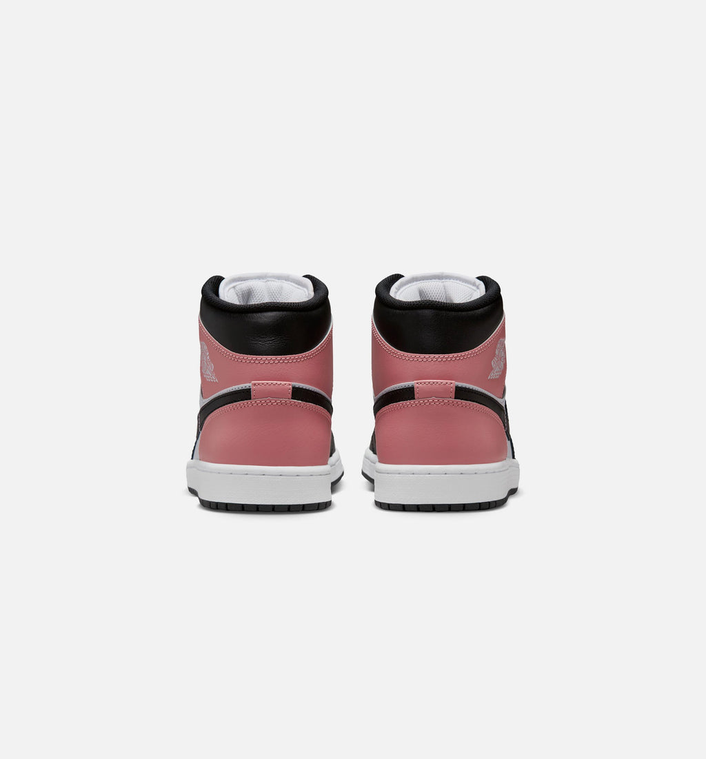 Air Jordan 1 Mid Men’s Lifestyle Shoe – White/Rust Pink/Black