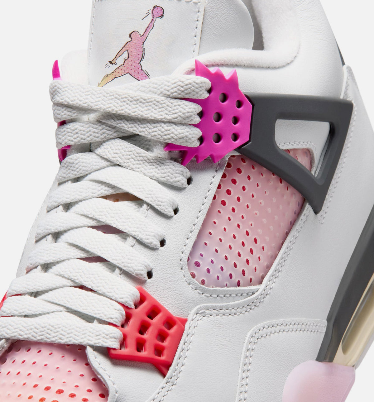 Air Jordan 4 Retro Comic Men’s Lifestyle Shoe – Off White/Fire Pink/Anthracite