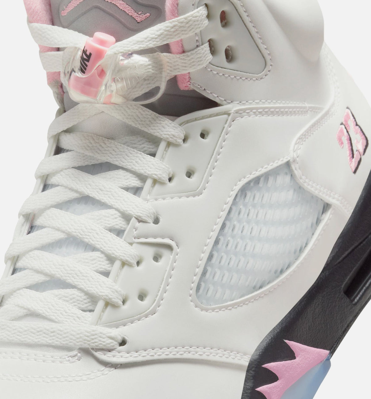 Air Jordan 5 Retro Medium Soft Pink Men’s Lifestyle Shoe – White/Soft Pink/Black