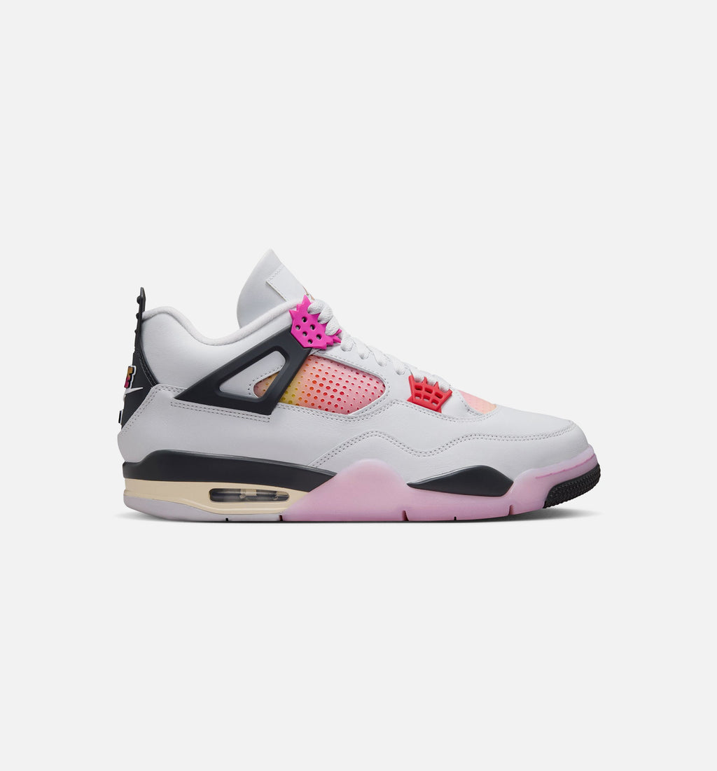 Air Jordan 4 Retro Comic Men’s Lifestyle Shoe – Off White/Fire Pink/Anthracite